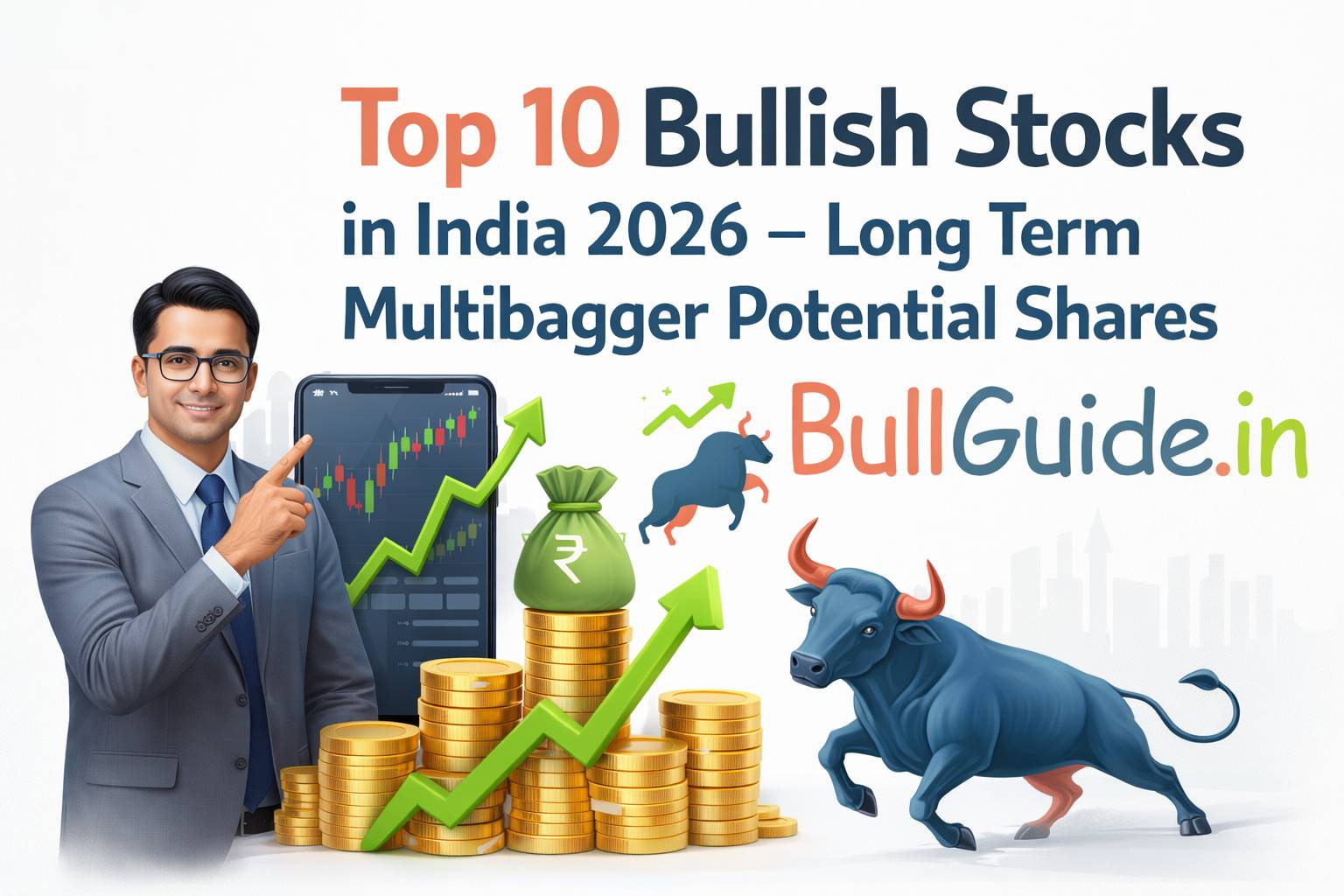 Top 10 Bullish Stocks in India 2026 – Long Term Multibagger Potential Shares